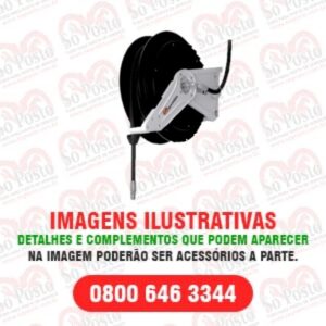 CARRETEL RETRATIL SIMPLES (AUTOM) P/ GRAXA CAPAC P/ ATE 15 MTS MANG 1/4"- C/MANG S/ACESSORIOS - LUPUS