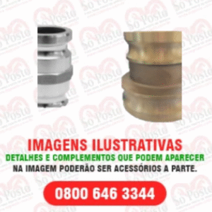 PONTEIRA (ADAPTADOR) CAMLOK P/ ENGATE RAPIDO 4" MACHO X 3" REDUÇÃO PONTEIRA (ADAPTADOR) MACHO ALUMINIO