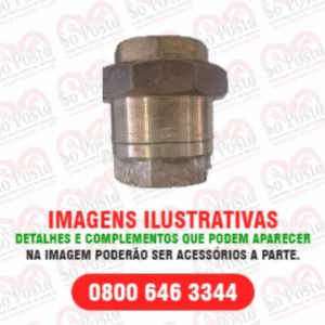UNIAO CHECK VALV SIMPLES S/UNIÃO (VALV LINHA VERTICAL) C/VEDAÇÃO SIMPLES LATÃO/BRONZE DE 1.1/2" S/MOLA