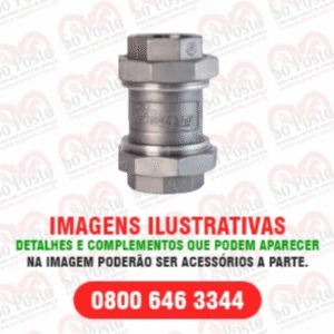 UNIAO CHECK VALV DUPLA UNIÃO C/VEDAÇÃO DUPLA LATÃO/BRONZE DE 1 1/2" S/MOLA