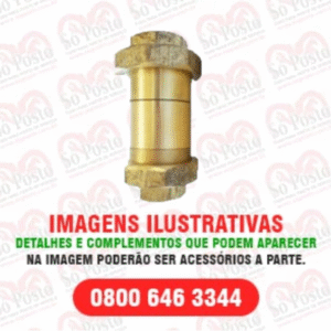 UNIAO CHECK VALV DUPLA UNIÃO C/VEDAÇÃO DUPLA LATÃO/BRONZE DE 1 1/2" S/MOLA