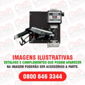 KIT DE ABASTECIMENTO (BOMBA TRANSF) ELETRICA 230V C/MEDIDOR MECANICO 3DIGITOS P/GASOLINA 50LPM+MANG BICO MANUAL – BREMEN
