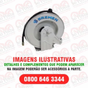 CARRETEL RETRATIL 1/2" OLEO LUBRIFICANTE C/ 15 MTS MANG - BREMEN