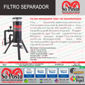 FILTRO SEPARADOR MOD: TERC - 1000 - DESIDRATADOR