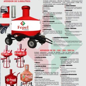 AFERIDOR MEDIDA AÇO CARBONO 5.000 LT SOBRE CARRETA 4RODAS