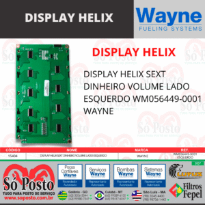 DISPLAY HELIX SEXT DINHEIRO VOLUME LADO ESQUERDO WM056449-0001 - WAYNE