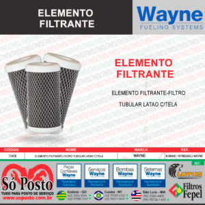 ELEMENTO FILTRANTE-FILTRO TUBULAR LATAO C/TELA