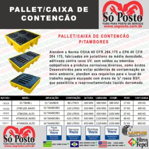 PALLET CAIXA DE CONTENÇÃO
