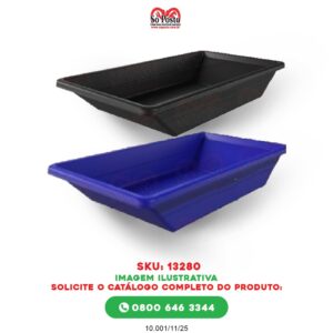 BACIA BANDEIJA DE CONTENÇÃO PLASTICA CAPAC 340 LITROS DIMENSOES 170X107X27 - DIVERSOS