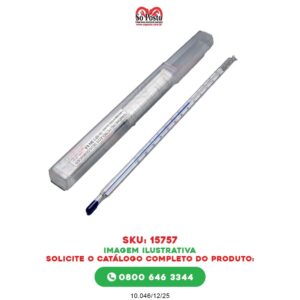 TERMOMETRO PARA ANALISES DE PETROLEO E ETANOL -10 A +50 - DIVERSOS