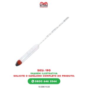 DENSIMETRO ANALISES GASOLINA (OLEOS MINERAIS) ESC. 0,700/0,750 - DIVERSOS