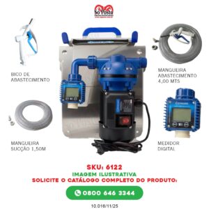 BOMBA TRANSF ELETRICA 220V P/ARLA 32 VAZ 35LPM C/NABG E BICO PLAST MANUAL PROMOCIONAL/EXP - BREMEN