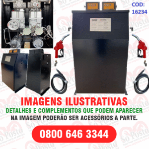 BOMBA ABAST NOVA INDL MOD DUPLA(2B+2P) MEC MANG BX MT TRIF 220/380V VAZ P/BICO ATÉ 100LPM - BREMEN