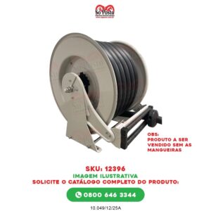 CARRETEL RETRATIL (AUTOM) SIMPLES P/MANG 1" COMBUSTIVEL CAPAC P/ ATE 15 MTS MANG - C/15MT MANG - VILUBRI