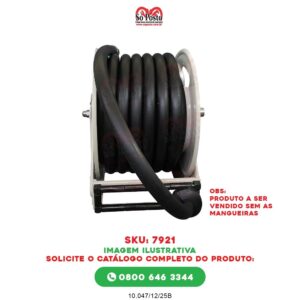 CARRETEL RETRATIL (AUTOM) SIMPLES CAPAC P/ ATE 10 MTS MANG 1"- C/ 10MTS MANG - LAPEK